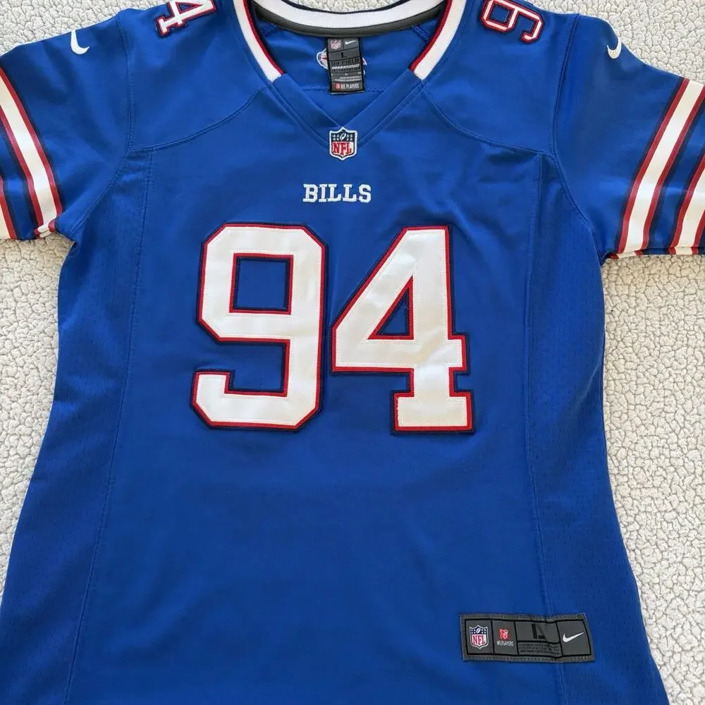 Buffalo Bills Mario Williams 94 Nike On Field NFL‎ Jersey Size L Blue